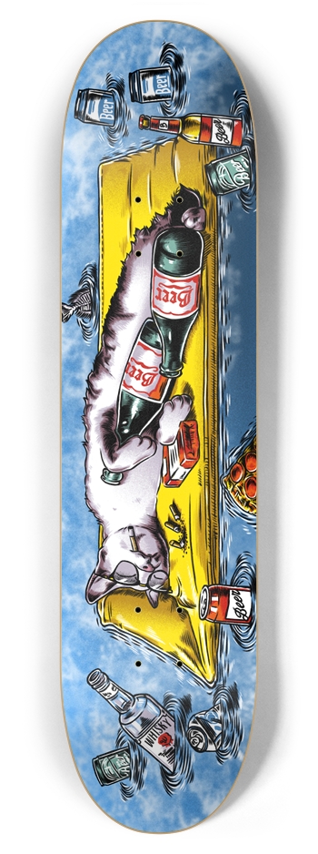 Pool Cat 7-7/8 Skateboard Deck
