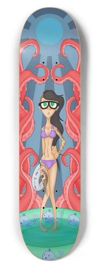 Where did the Pool Party Go? 7-3/4 Skateboard Deck