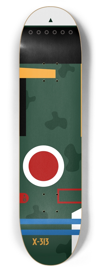 WW2 Zero Plane 7-7/8 Skateboard Deck