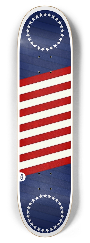 flagz_usa 7-7/8 Skateboard Deck