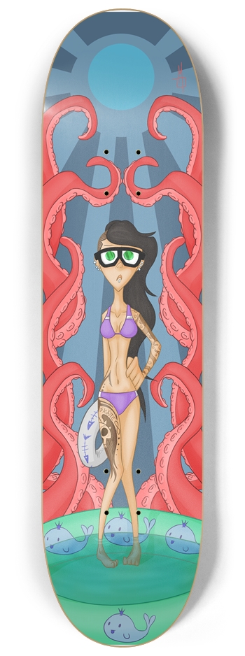 Where did the Pool Party Go? 8-1/4 Skateboard Deck