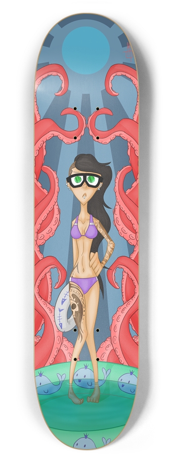 Where did the Pool Party Go? 7-5/8 Skateboard Deck