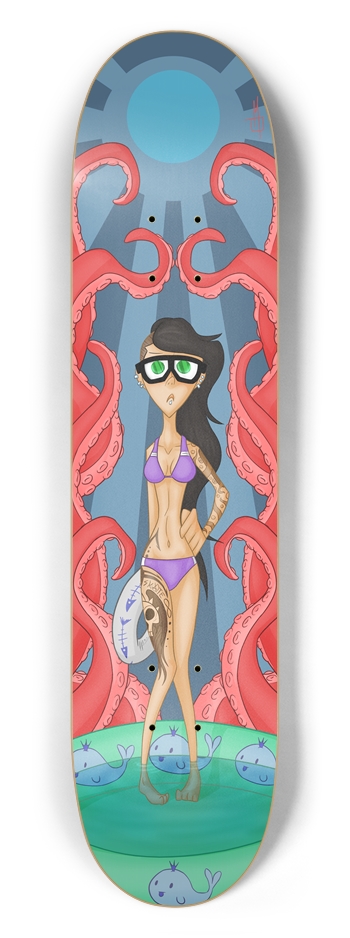 Where did the Pool Party Go? 7-1/2 Skateboard Deck