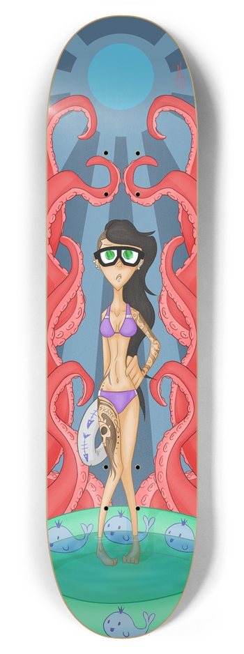 Where did the Pool Party Go? 7-7/8 Skateboard Deck