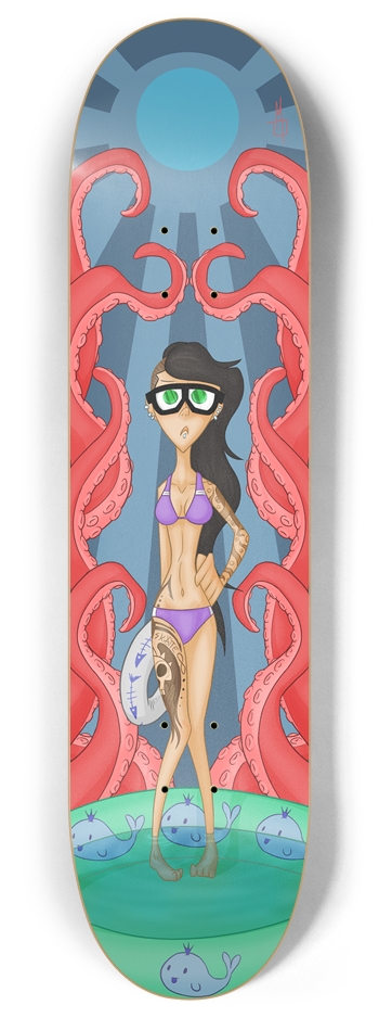 Where did the Pool Party Go? 8 Inch Skateboard Deck