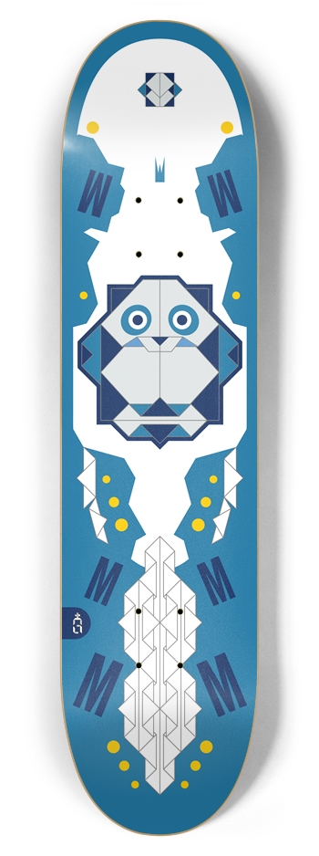 origam_panda 7-7/8 Skateboard Deck
