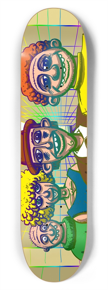Shiny Happy People 7-3/4 Skateboard Deck