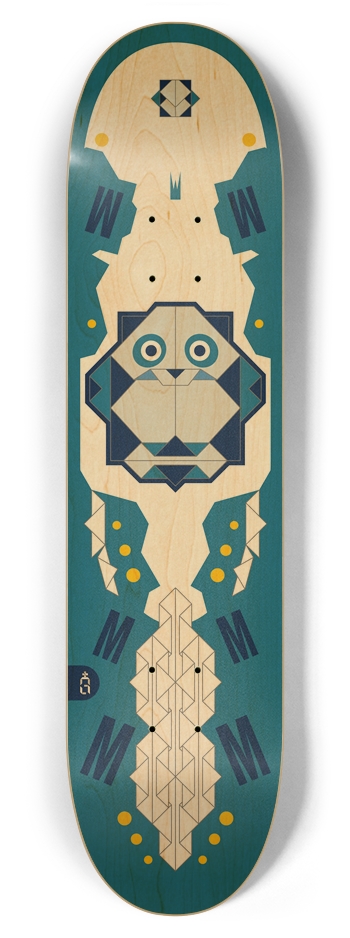 origam_panda{n} 7-7/8 Skateboard Deck
