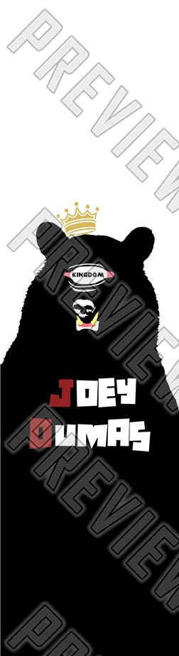 KingdomSkateboards: Joey Dumas 8.0 Deck 8 Inch Skateboard Deck