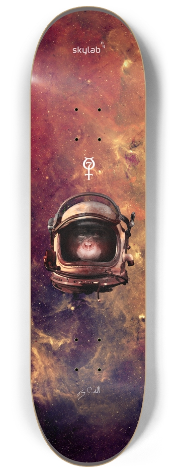 HAM Mercury Mission Skate Deck 8x1/4 8-1/4 Skateboard Deck