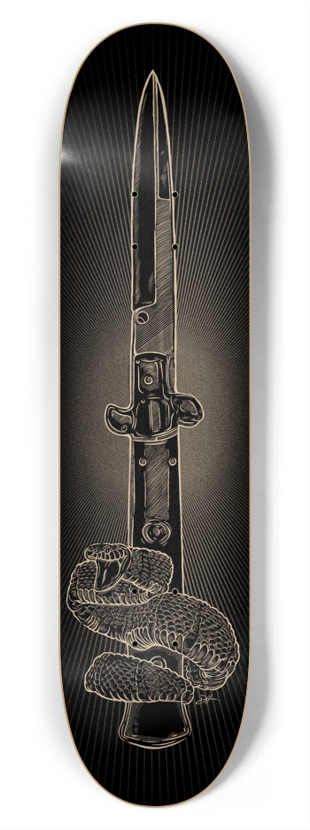 Flick knife 7-3/4 Skateboard Deck