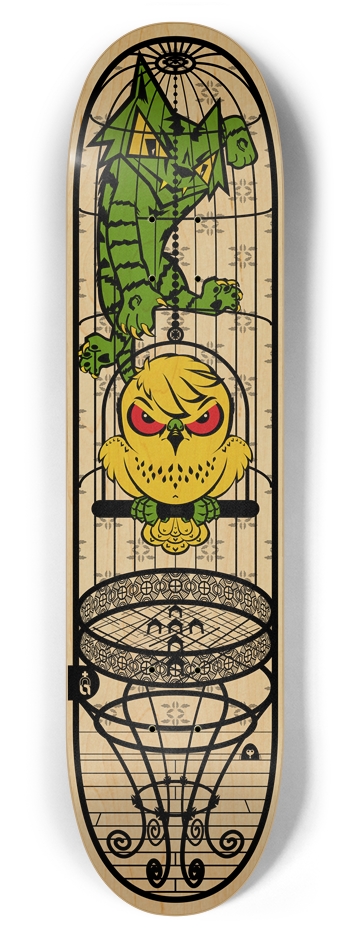 zcat_bird{n} 7-7/8 Skateboard Deck