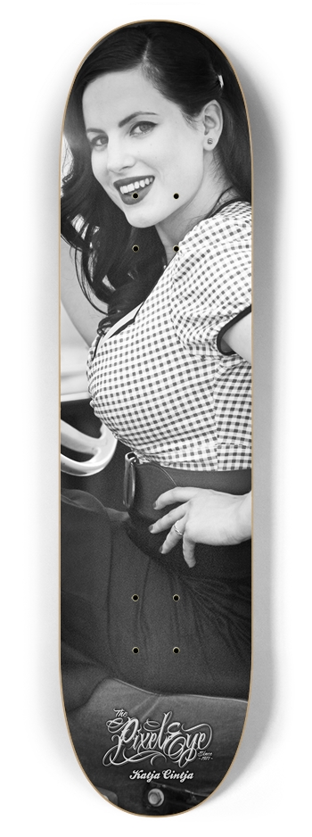 The Pixeleye - Pin-Up Series // Katja Cintja 7-7/8 Skateboard Deck