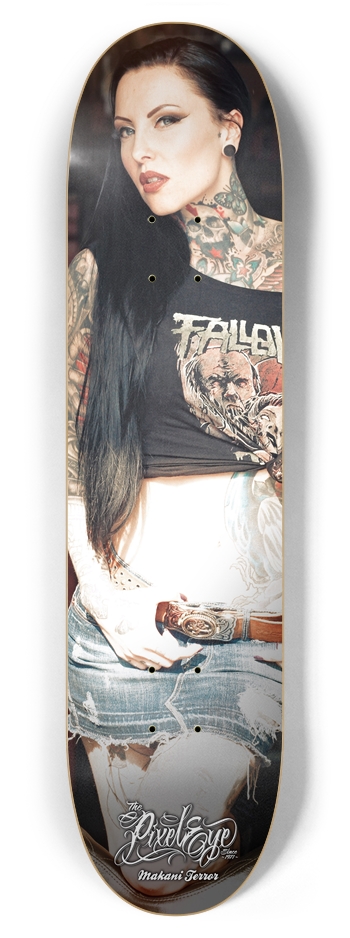 The Pixeleye - Pin-Up Series // Makani Terror II 7-7/8 Skateboard Deck