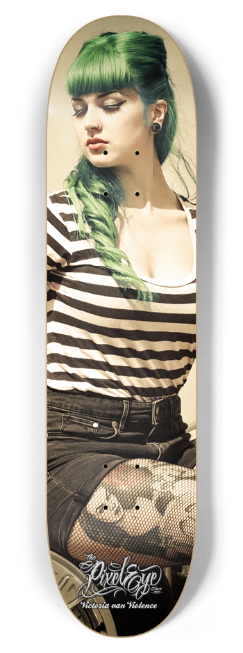 The Pixeleye - Pin-Up Series // Victoria van Viole 7-7/8 Skateboard Deck