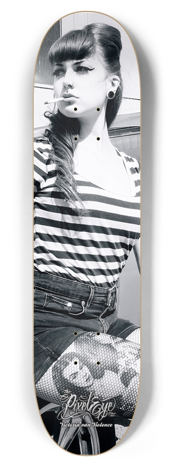 The Pixeleye - Pin-Up Series // Victoria van Viole 7-7/8 Skateboard Deck