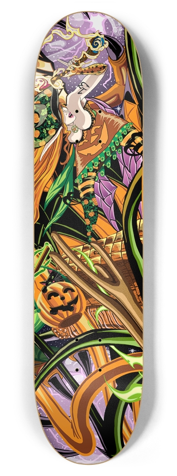 Cassandra Rides The Halloween Dragon 7 7/8" Deck 7-7/8 Skateboard Deck