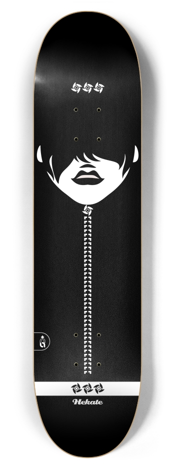 goddez_hekate {bw} 7-7/8 Skateboard Deck