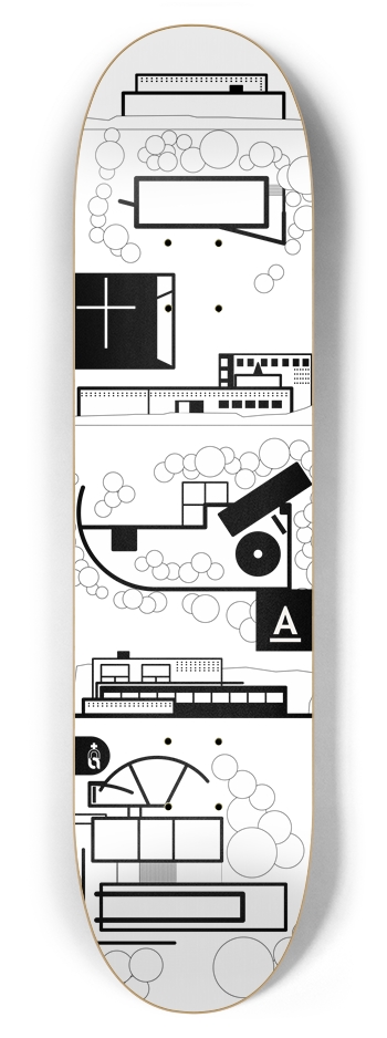 arch_a {bw} 7-7/8 Skateboard Deck