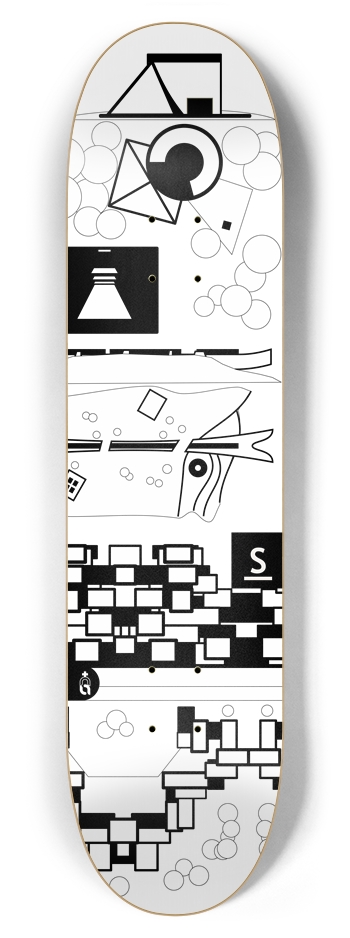 arch_s {bw} 7-7/8 Skateboard Deck