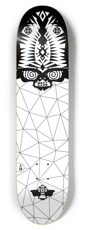 tomb_wacko {bw} 7-7/8 Skateboard Deck