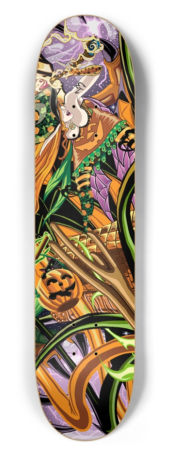 Cassandra Rides The Halloween Dragon 7 1/2" Deck 7-1/2 Skateboard Deck