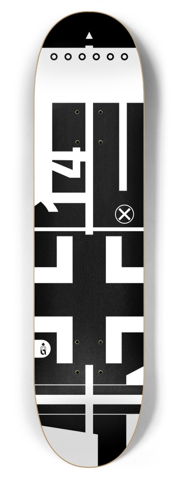 WW2 BF109 Plane {bw} 7-7/8 Skateboard Deck
