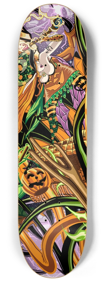 Cassandra Rides The Halloween Dragon 8 1/4" Deck 8-1/4 Skateboard Deck