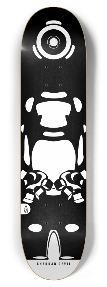 mc_cheddar_devil {bw} 7-7/8 Skateboard Deck