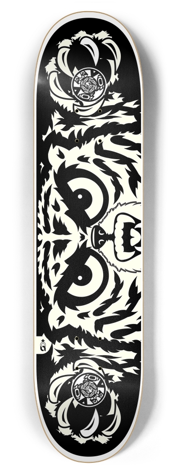 eyez_mountain {bw} 7-7/8 Skateboard Deck