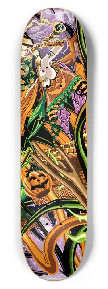 Cassandra Rides The Halloween Dragon 7 3/4" Deck 7-3/4 Skateboard Deck