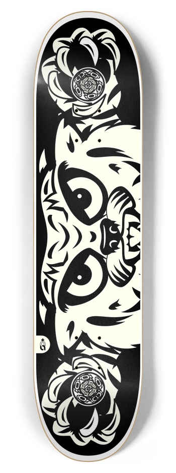 eyez_jungle {bw} 7-7/8 Skateboard Deck