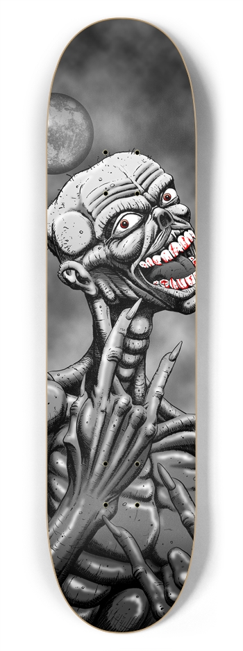 Zombie (spooky grey) 7-3/4 Skateboard Deck