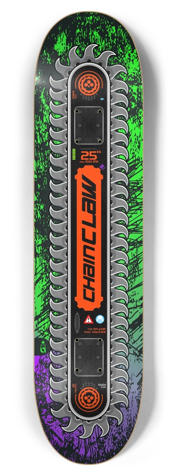 chain_claw 7-7/8 Skateboard Deck