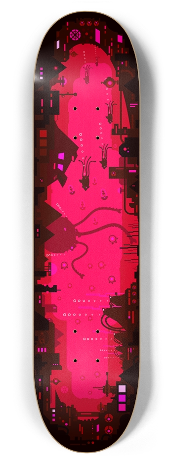 world_war_sea red-alert 7-7/8 Skateboard Deck