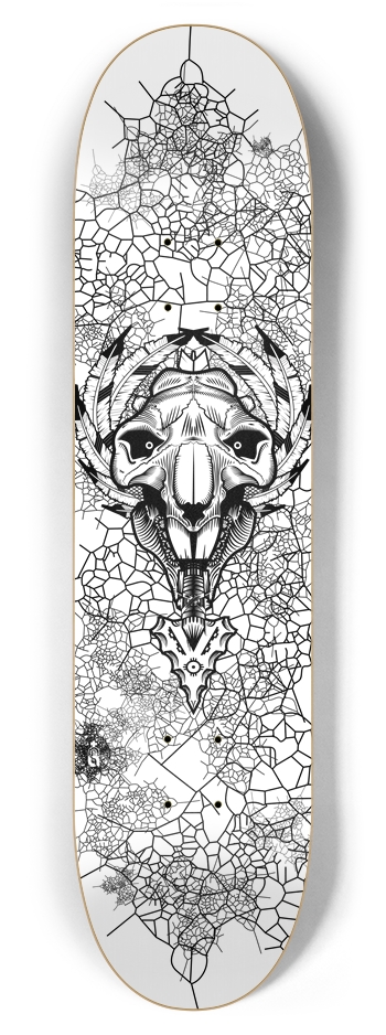 beaver_hunter_spirit{bw} 7-7/8 Skateboard Deck