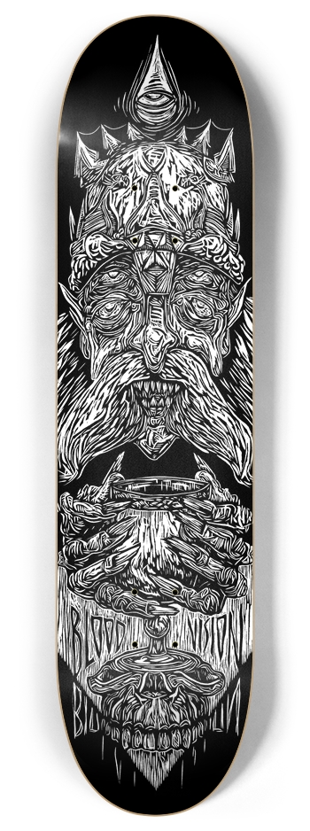 blood vision blood chalice 8 Inch Skateboard Deck