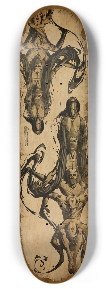 Chilemonos - woodgrain 8 Inch Skateboard Deck