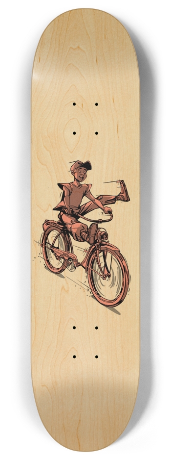Bike Boy 8 Inch Skateboard Deck