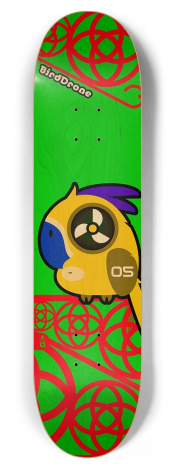 birddrone_05_yellow{n} 7-7/8 Skateboard Deck