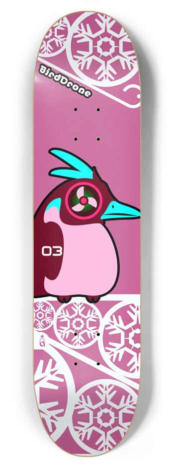 birddrone_03_red 7-7/8 Skateboard Deck