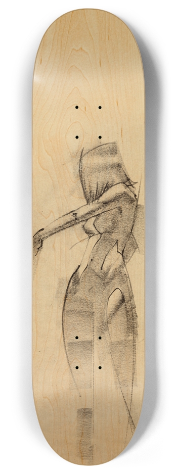 Woman Standing 002 8 Inch Skateboard Deck