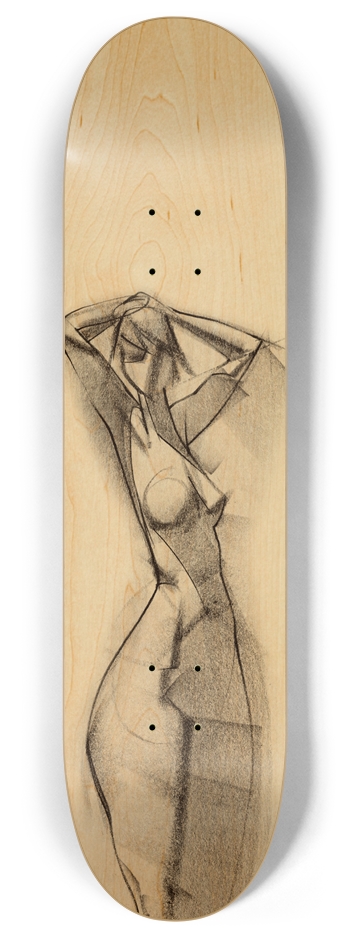 Woman Standing 004 8 Inch Skateboard Deck