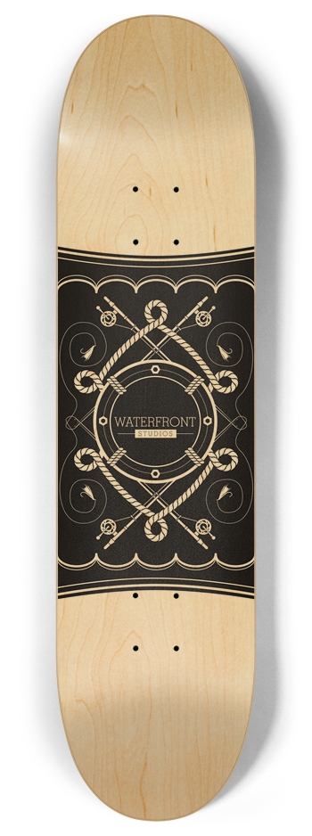 Waterfront - Crest series - 1 - Large 8 Inch Skateboard Deck