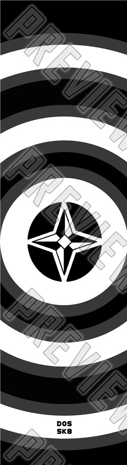 DOS: Sound Wave Deck 8 Inch Skateboard Deck