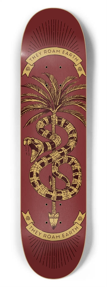 They Roam Earth 7-3/4 Skateboard Deck