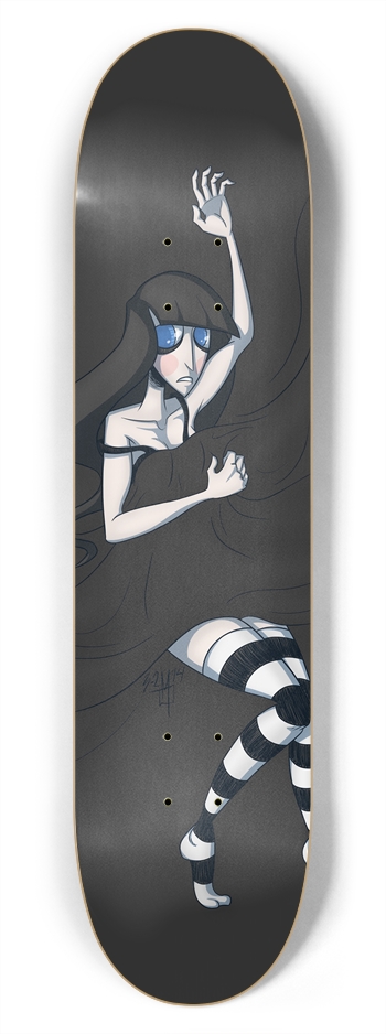 The Bedsheets Just Can't Warm My Bleeding Heart 7-3/4 Skateboard Deck