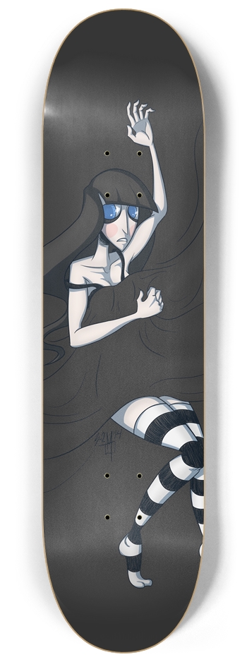 The Bedsheets Just Can't Warm My Bleeding Heart 8-1/4 Skateboard Deck