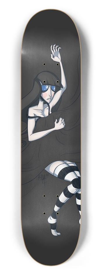 The Bedsheets Just Can't Warm My Bleeding Heart 7-1/2 Skateboard Deck