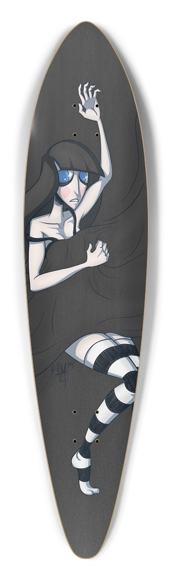The Bedsheets Just Can't Warm My Bleeding Heart Pintail Longboard